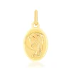 Médaille or 375 jaune ovale Vierge