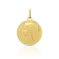 Médaille or 375 jaune vierge