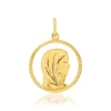 Médaille or jaune 375 vierge