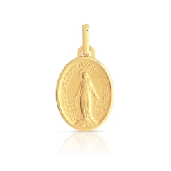 Médaille or 750 jaune vierge miraculeuse