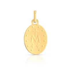 Médaille or 750 jaune vierge miraculeuse