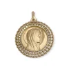 Médaille vierge d'occasion or 750 jaune