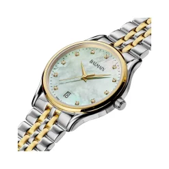 Montre BALMAIN beleganza femme cadran en nacre bracelet acier inoxydable bicolore jaune