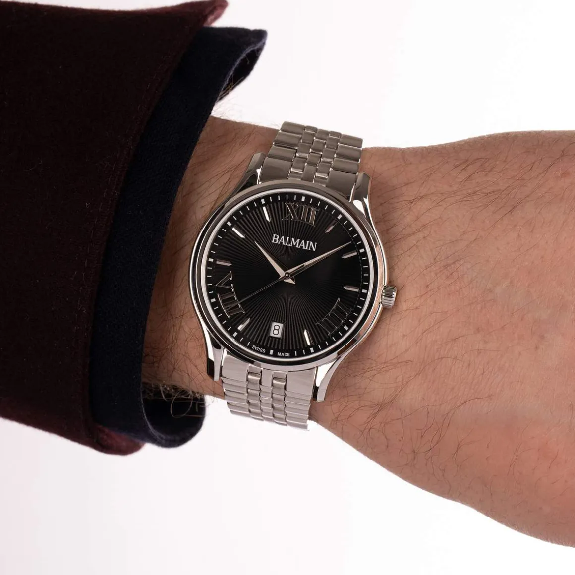 Montre BALMAIN beleganza homme bracelet acier inoxydable gris
