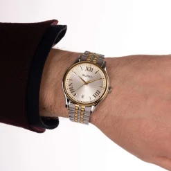 Montre BALMAIN beleganza homme bracelet acier inoxydable bicolore jaune