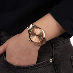 Montre BALMAIN classic R femme bracelet acier inoxydable bicolore rose
