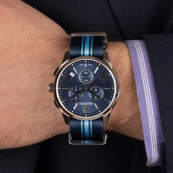 Montre BALMAIN downtown homme bracelet textile bleu fonce