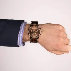 Montre BALMAIN downtown homme bracelet textile marron