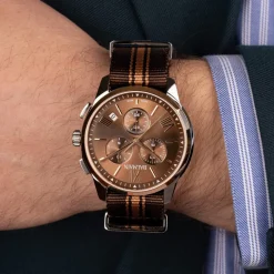 Montre BALMAIN downtown homme bracelet textile marron