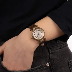 Montre BALMAIN haute elegance femme bracelet cuir vernis marron chocolat