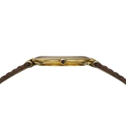 Montre BALMAIN haute elegance femme bracelet cuir vernis marron chocolat