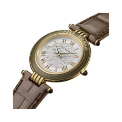 Montre BALMAIN haute elegance femme bracelet cuir vernis marron chocolat