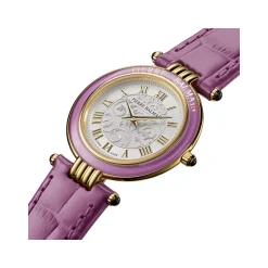 Montre BALMAIN haute elegance femme bracelet cuir vernis parme
