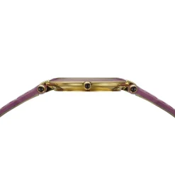 Montre BALMAIN haute elegance femme bracelet cuir vernis parme