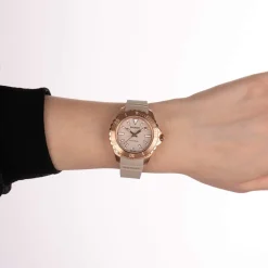 Montre BALMAIN ophrys femme bracelet caoutchouc taupe