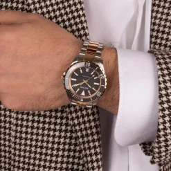 Montre BALMAIN ophrys homme bracelet acier inoxydable bicolore rose