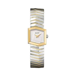 Montre BALMAIN taffetas femme bracelet acier inoxydable bicolore jaune