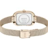 Montre BOSS Business femme bracelet acier doré rose