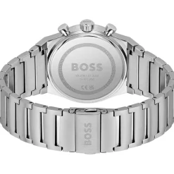 Montre BOSS Candor Chrono homme cadran bleu bracelet acier