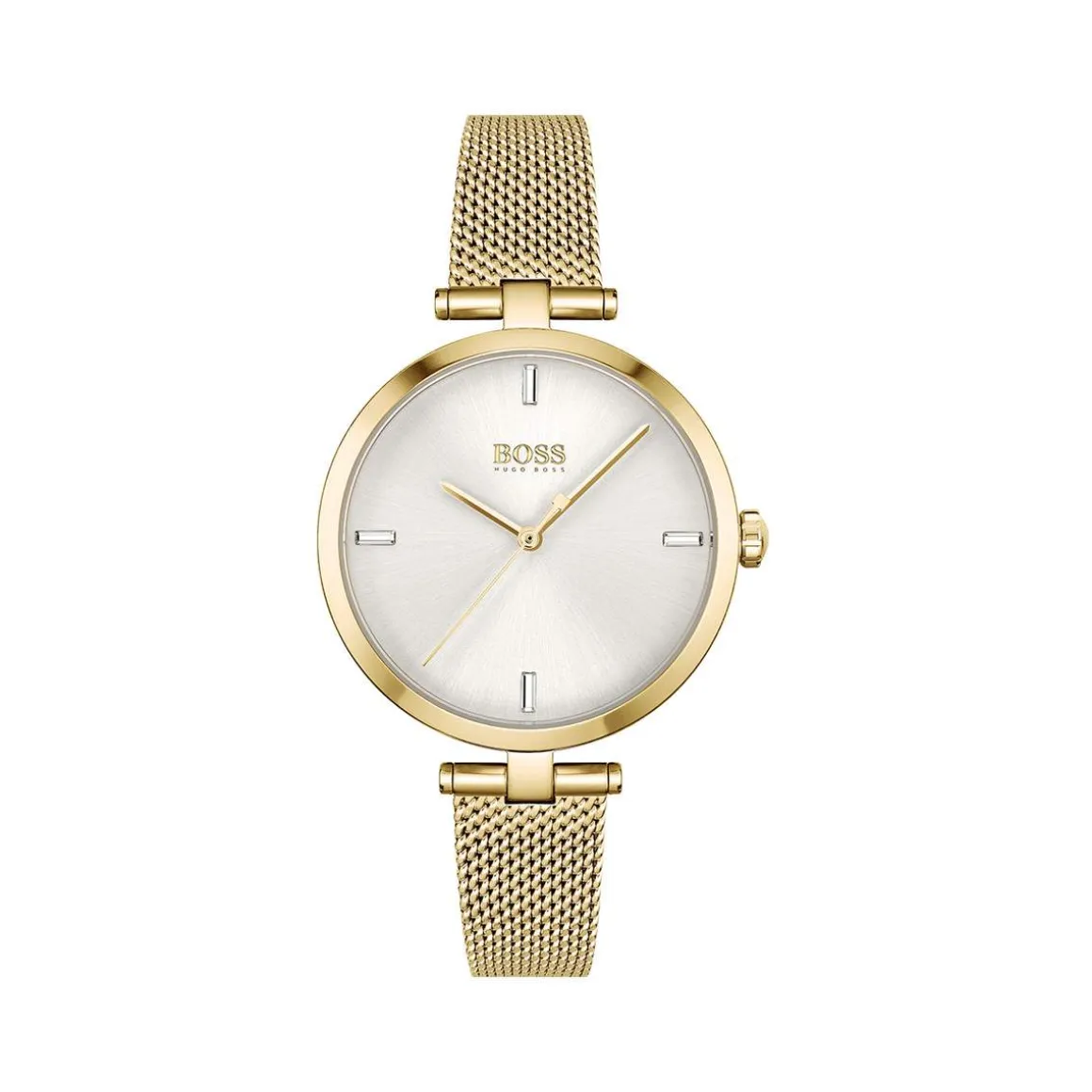 Montre Boss femme acier doré jaune