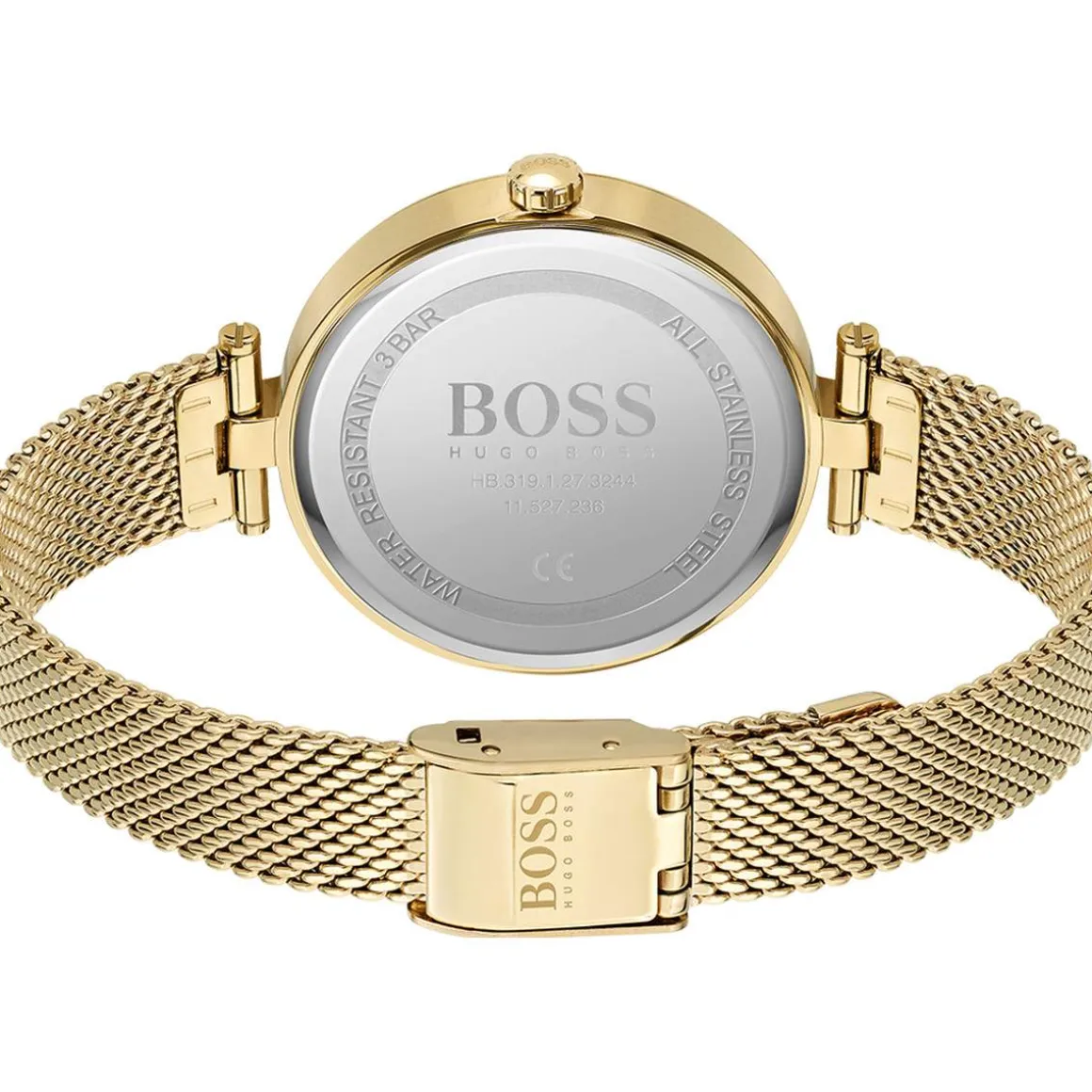 Montre Boss femme acier doré jaune
