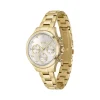 Montre Boss femme bracelet acier dore jaune