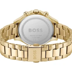 Montre Boss femme bracelet acier dore jaune
