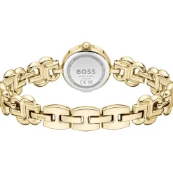MONTRE BOSS FEMME Double b dressy acier doré