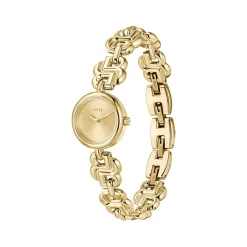 MONTRE BOSS FEMME Double b dressy acier doré