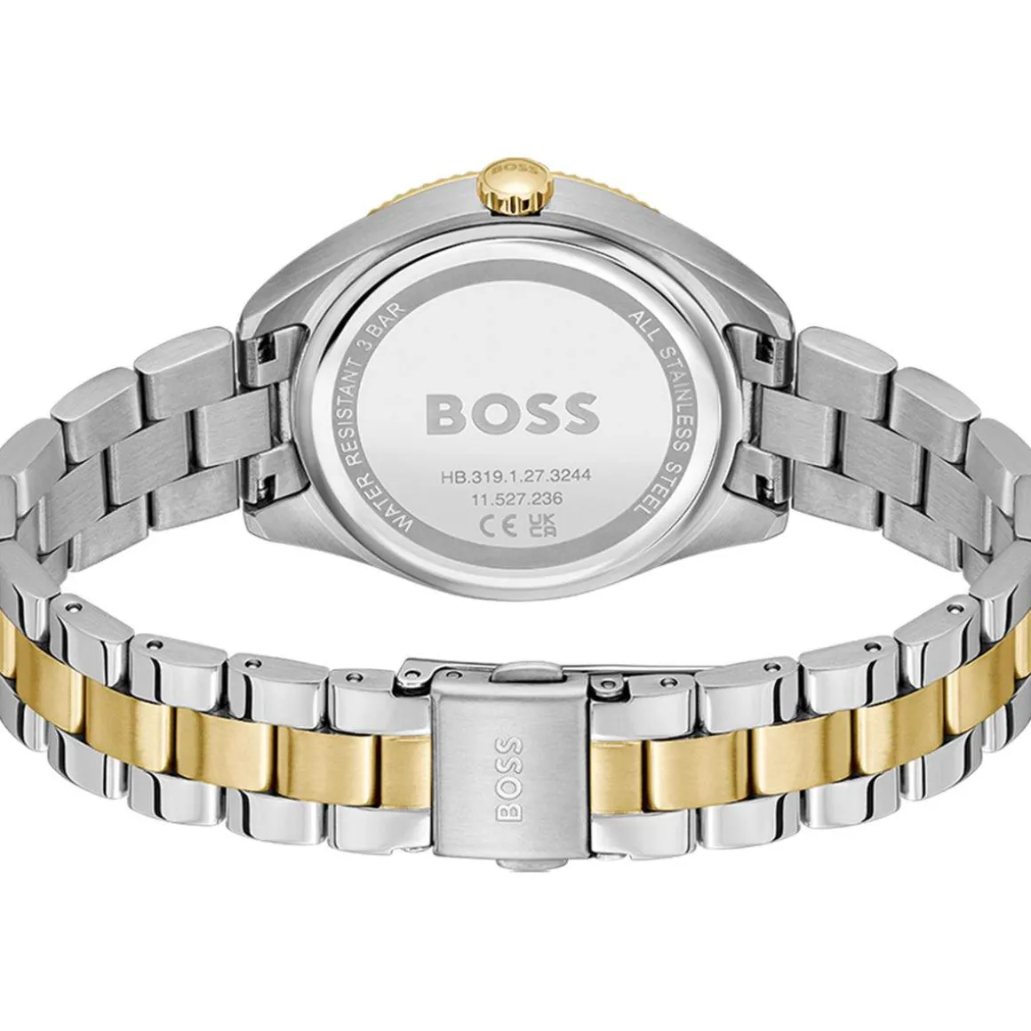 MONTRE BOSS FEMME Sage sport acier bicolore cadran vert