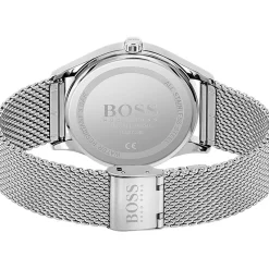 Montre Boss homme acier maille milanaise