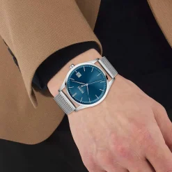 Montre Boss homme acier maille milanaise