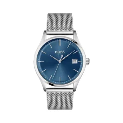 Montre Boss homme acier maille milanaise