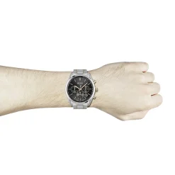 Montre Boss homme bracelet acier bicolore rose