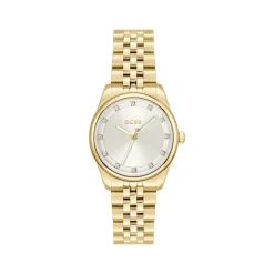 Montre BOSS modern classic femme bracelet acier inoxydable doré jaune