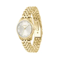 Montre BOSS modern classic femme bracelet acier inoxydable doré jaune