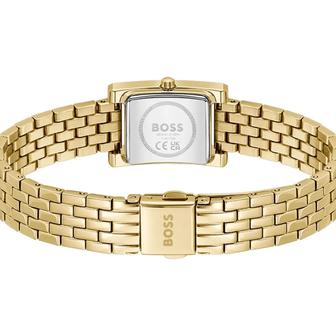Montre BOSS modern classic femme bracelet acier inoxydable doré jaune