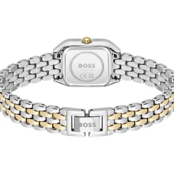 Montre BOSS modern classic femme bracelet acier inoxydable bicolore jaune