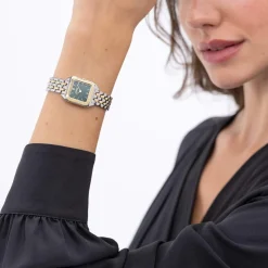 Montre BOSS modern classic femme bracelet acier inoxydable bicolore jaune