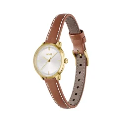 Montre BOSS modern classic femme bracelet cuir marron clair