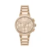 Montre BOSS One femme bracelet acier doré rose