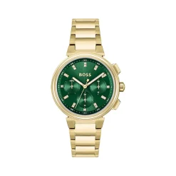 Montre BOSS One femme bracelet acier doré jaune