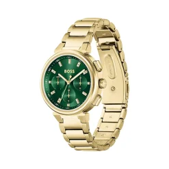 Montre BOSS One femme bracelet acier doré jaune