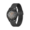 Montre BOSS Principle Skeleton homme noir bracelet milanais