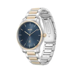 Montre BOSS Reason homme bracelet acier bicolore doré rose