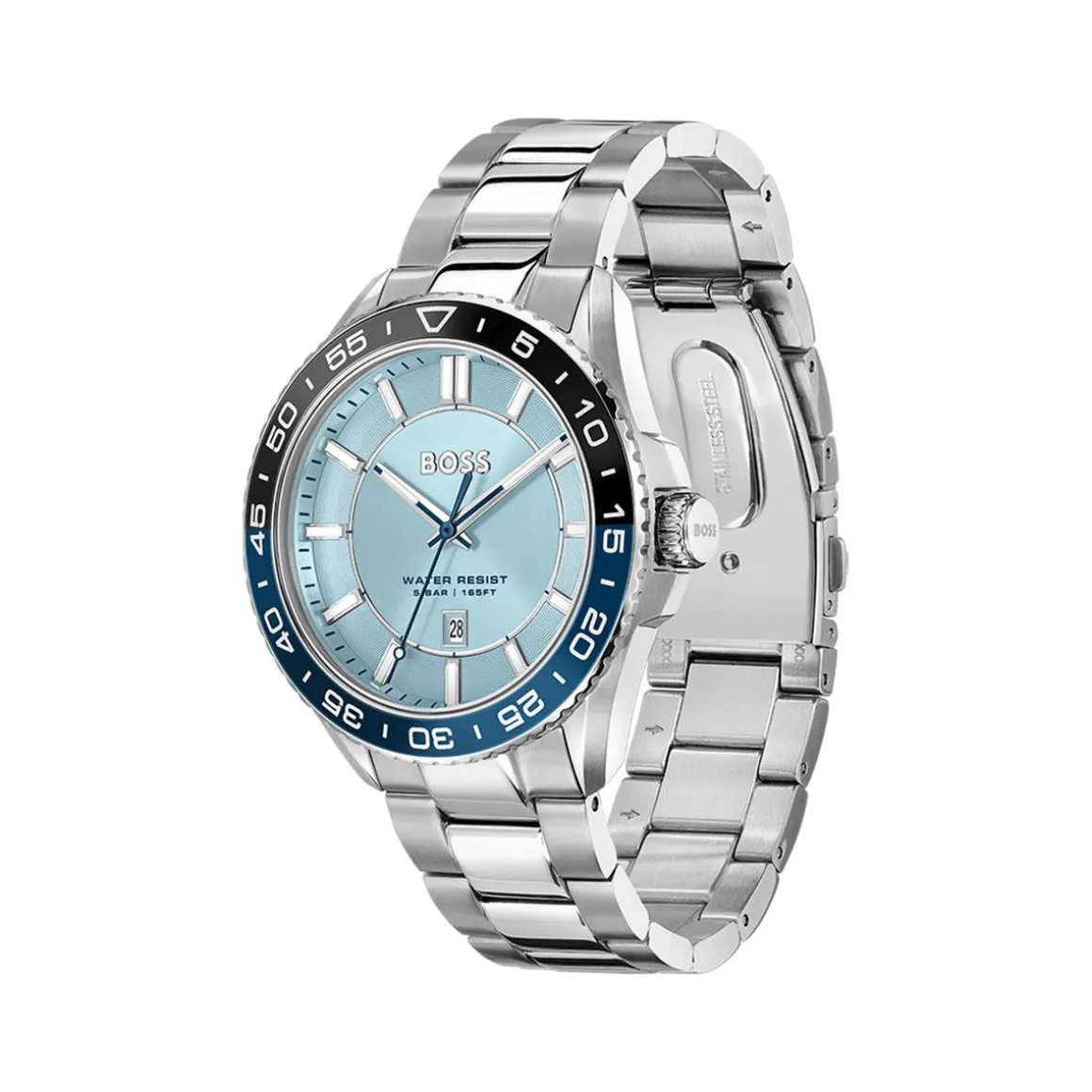 Montre BOSS runner homme bracelet acier