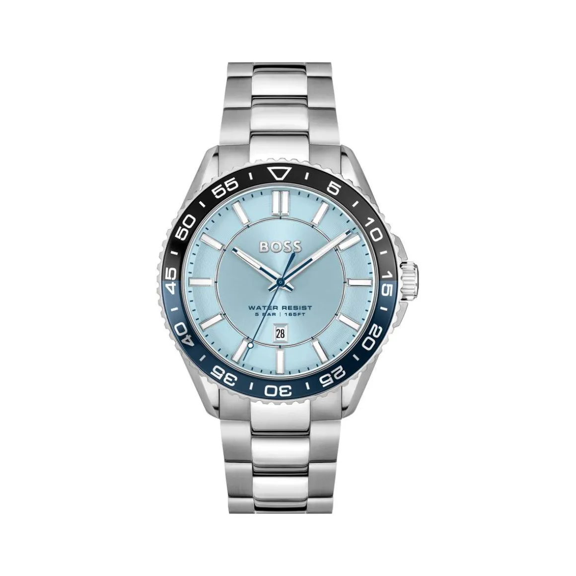 Montre BOSS runner homme bracelet acier