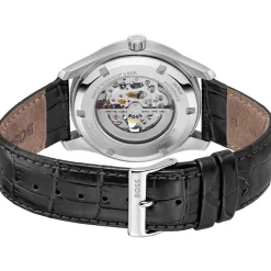 Montre BOSS Skeleton homme noir bracelet cuir