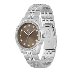Montre BOSS Sport Lux femme bracelet acier gris