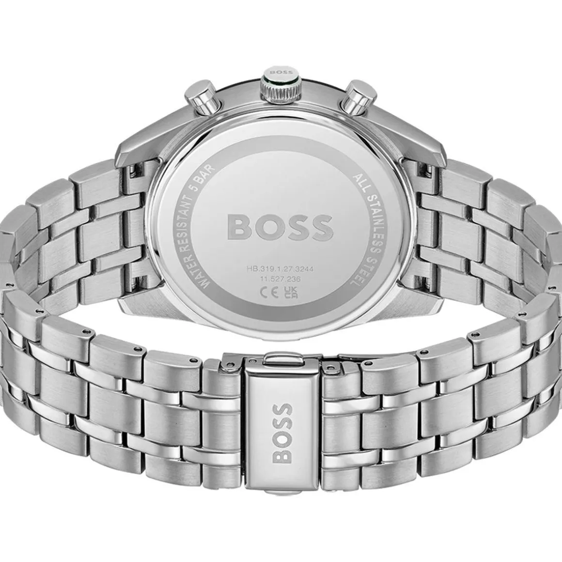 Montre BOSS sport lux homme bracelet acier inoxydable bicolore jaune